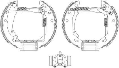 Комлект тормозных накладок HELLA PAGID 8DB 355 004-951