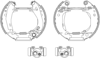 Комлект тормозных накладок HELLA PAGID 8DB 355 003-661