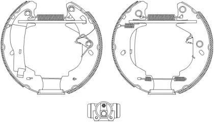 Комлект тормозных накладок HELLA PAGID 8DB 355 004-121