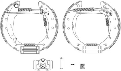 Комлект тормозных накладок HELLA PAGID 8DB 355 004-431