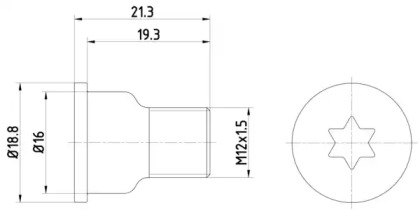 Болт HELLA PAGID 8DZ 355 209-051