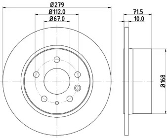 Тормозной диск HELLA PAGID 8DD 355 100-991