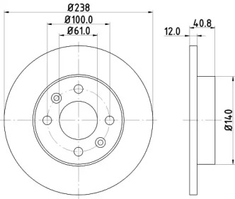 Тормозной диск HELLA PAGID 8DD 355 101-231