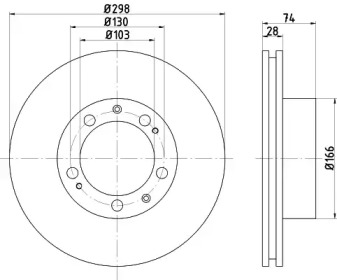 Тормозной диск HELLA PAGID 8DD 355 102-311