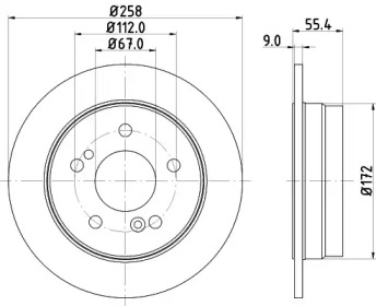 Тормозной диск HELLA PAGID 8DD 355 102-992