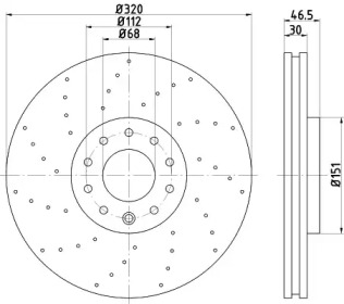 Тормозной диск HELLA PAGID 8DD 355 113-761