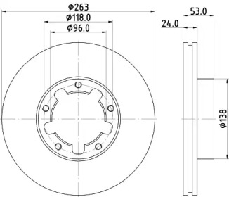 Тормозной диск HELLA PAGID 8DD 355 115-221