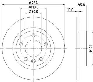 Тормозной диск HELLA PAGID 8DD 355 116-021