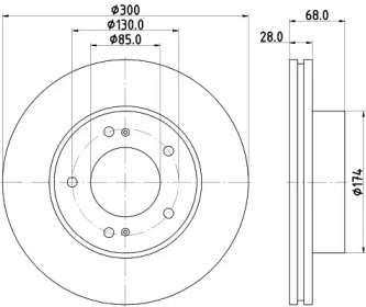 Тормозной диск HELLA PAGID 8DD 355 116-461