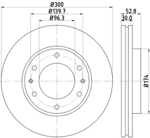 Тормозной диск HELLA PAGID 8DD 355 116-481