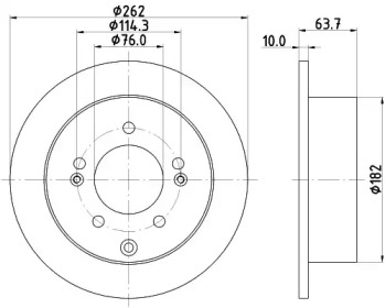 Тормозной диск HELLA PAGID 8DD 355 125-301