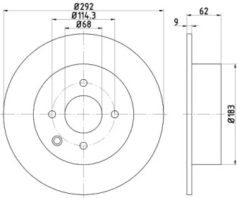 Тормозной диск HELLA PAGID 8DD 355 122-981