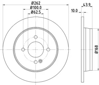 Тормозной диск HELLA PAGID 8DD 355 118-501