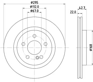 Тормозной диск HELLA PAGID 8DD 355 125-381