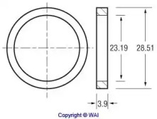 Втулка WAI 62-82801