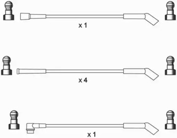 Комплект проводов зажигания WAI ISL281