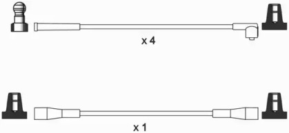 Комплект проводов зажигания WAI ISL495