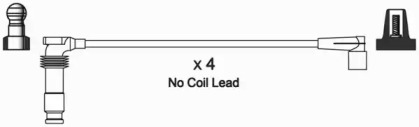 Комплект проводов зажигания WAI ISL586