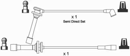 Комплект проводов зажигания WAI ISL733