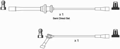 Комплект проводов зажигания WAI ISL738