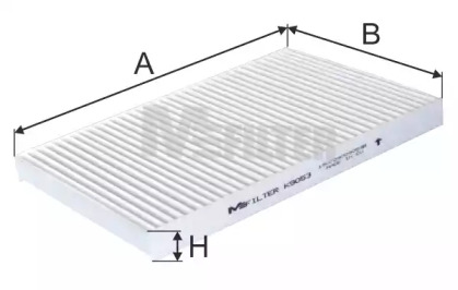 Фильтр, воздух во внутренном пространстве MFILTER K 9053