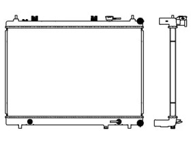 Радиатор, охлаждение двигателя SAKURA Automotive 3341-8515