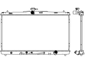 Радиатор, охлаждение двигателя SAKURA Automotive 3461-8540