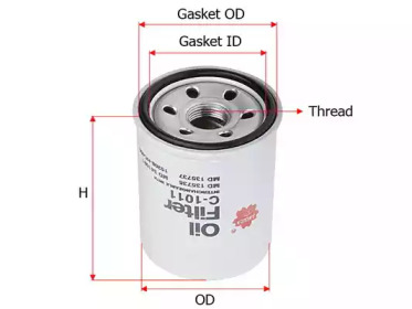 Масляный фильтр SAKURA Automotive C-1011