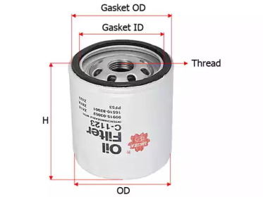 Масляный фильтр SAKURA Automotive C-1123