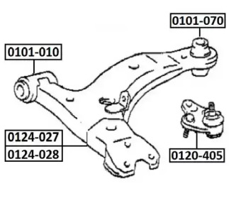 Подвеска ASVA 0101-010