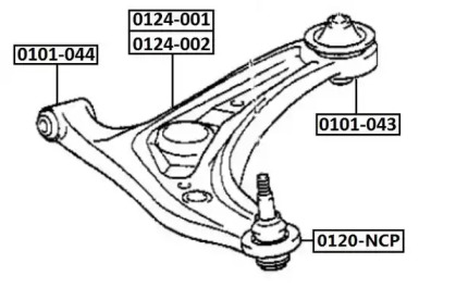 Подвеска ASVA 0101-043