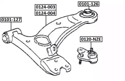 Подвеска ASVA 0101-126