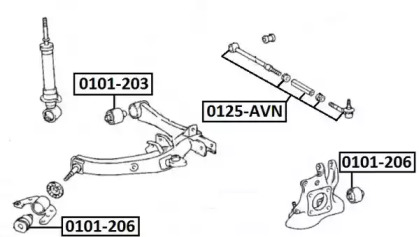 Подвеска ASVA 0101-206