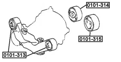 Подвеска ASVA 0101-313