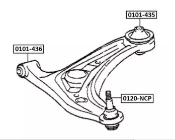 Подвеска ASVA 0101-435