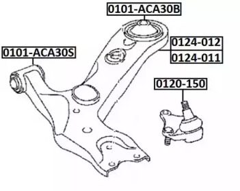 Подвеска ASVA 0101-ACA30B