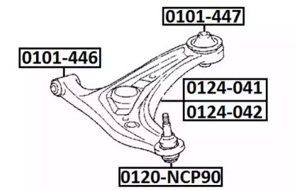 Шарнир ASVA 0120-NCP90