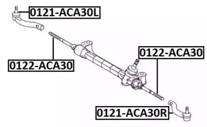 Шарнир ASVA 0121-ACA30L