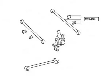 Рычаг независимой подвески колеса ASVA 0125-190L