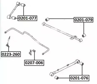 Подвеска ASVA 0201-076