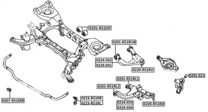 Подвеска ASVA 0201-R51RUB