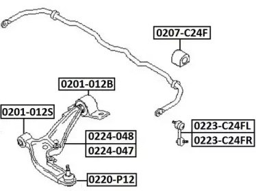 Шарнир ASVA 0220-P12