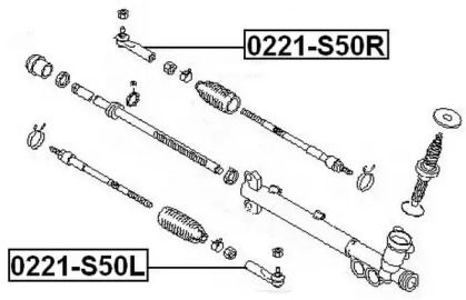 Шарнир ASVA 0221-S50L