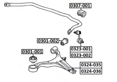 Подвеска ASVA 0301-001