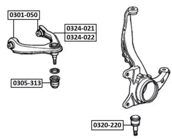 Подвеска ASVA 0301-050