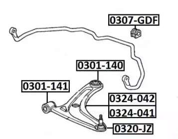 Подвеска ASVA 0301-141