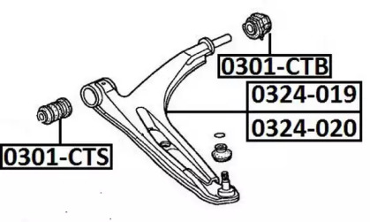 Подвеска ASVA 0301-CTB