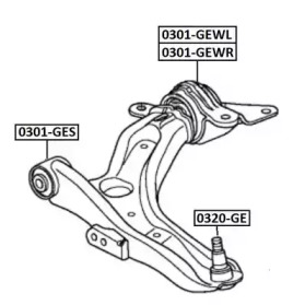 Подвеска ASVA 0301-GEWR