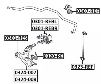 Подвеска ASVA 0301-REBR