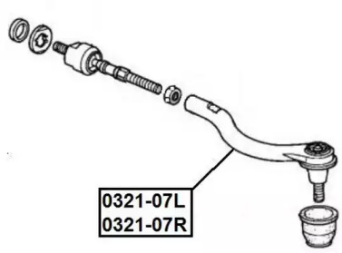 Шарнир ASVA 0321-07R